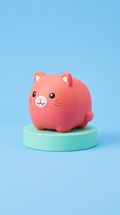 Coral Cat slow-rise squishy